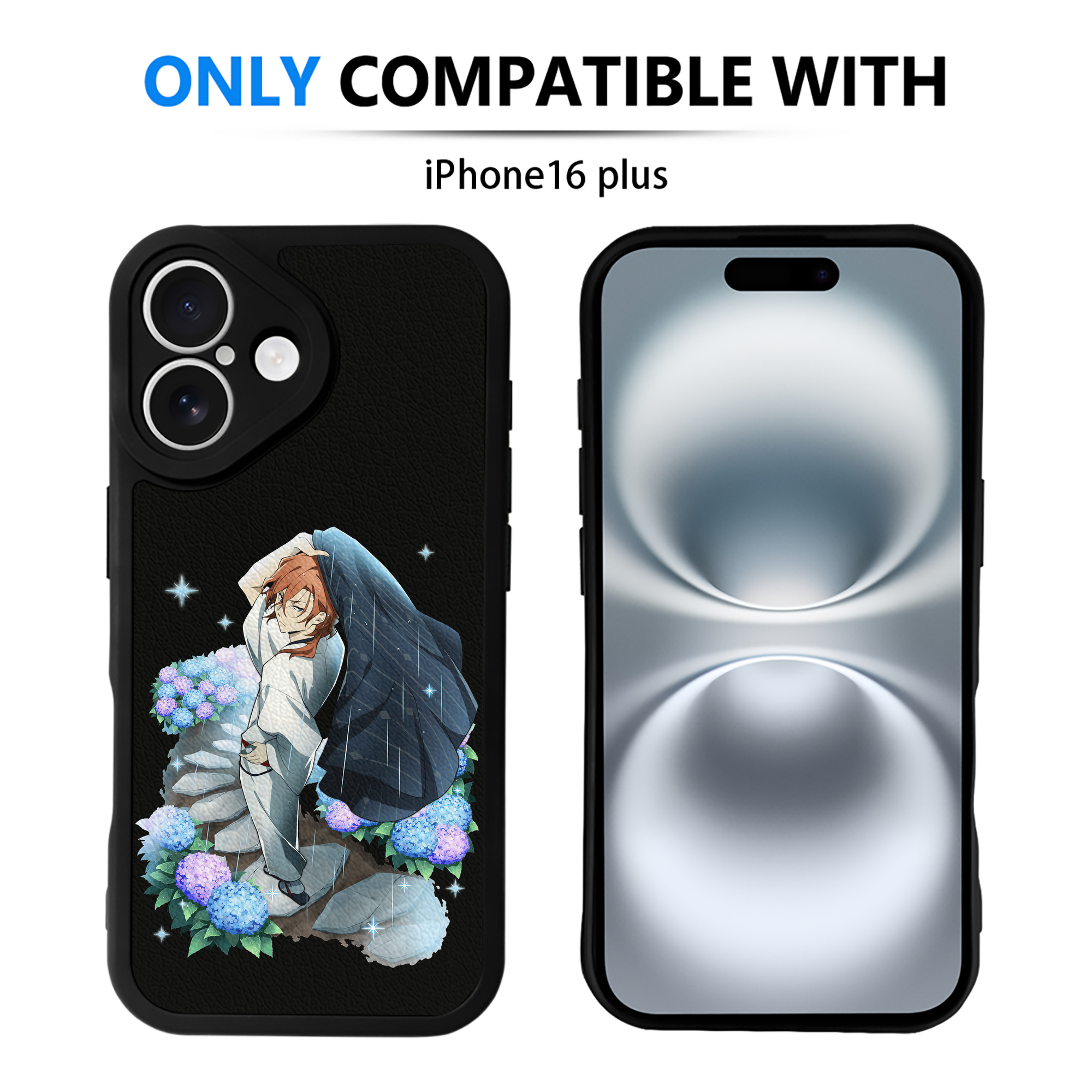 （画像用） 文豪ストレイドッグス Bungo Stray Dogs 【iPhone 16シリーズ対応】シリコンスマホケース（レザー調） 材質：シリコン